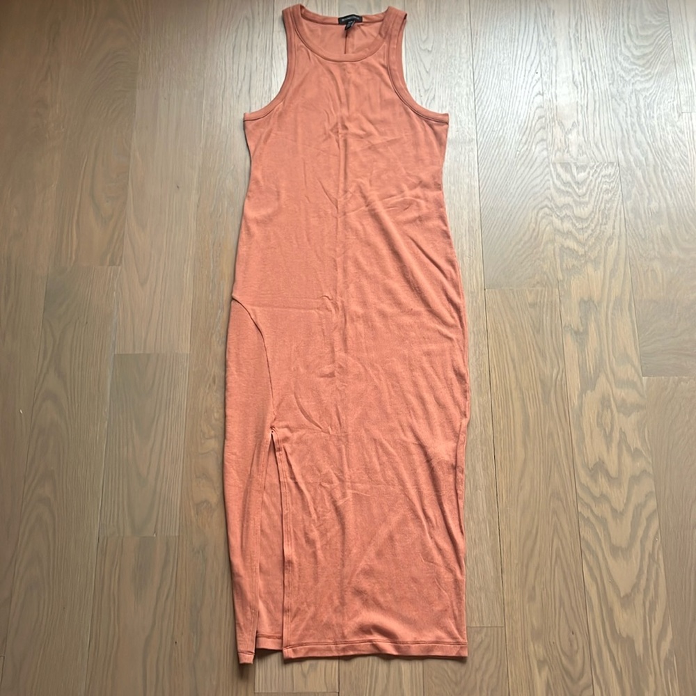 Beyond Yoga Rust Orange Midi Tank Dress